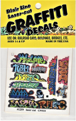 N Scale Blair Line 1259 Graffiti Decals Mega Set #10 (11) pcs