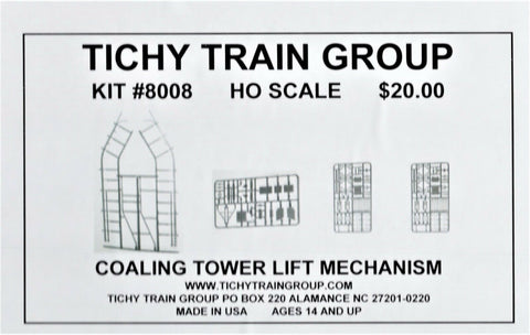 HO Scale Tichy Train Group 8008 Coaling Tower Lift Mechanisms