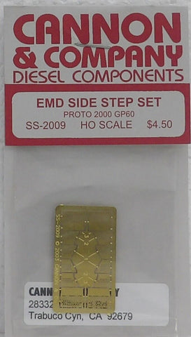 HO Scale Cannon & Company SS-2011 Photo-Etched Engine Step Set Athearn SD50