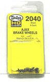 HO Scale Kadee #2040 Black Ajax Brake Wheel Freight Car Detail Parts