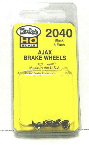 HO Scale Kadee #2040 Black Ajax Brake Wheel Freight Car Detail Parts