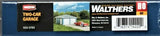 HO Scale Walthers Cornerstone 933-3793 Two-Car Garage Building Kit