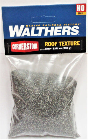 HO Scale Walthers Cornerstone 933-502 Gray Roof Texture 8-13/16oz Bag