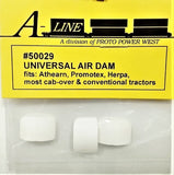 HO Scale A Line Product 50029 Universal Air Dam for Semi-Tractors pkg (3)