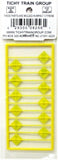 HO Scale Tichy Train Group 8298 Bridge Clearance Warning Signs (12) pcs
