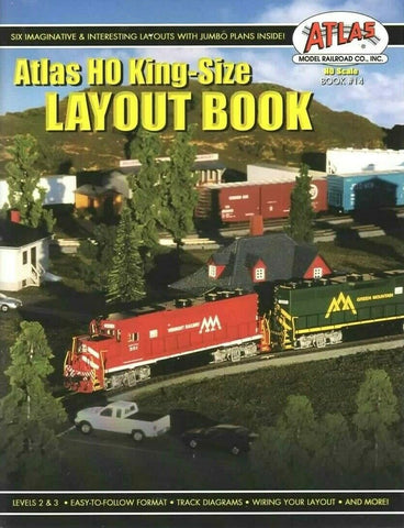 Atlas #14 HO King-Size Layout Book How-to Softcover Book