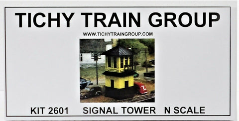 N Scale Tichy Train Group 2601 Wooden Signal Tower Kit