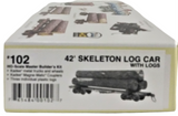 HO Scale Kadee #102 Skeleton Log Car with Logs Kit