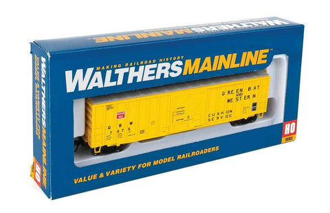 HO Scale Walthers MainLine 910-1829 Green Bay & Western GB&W 7475 50' ACF Boxcar