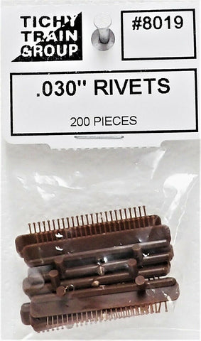 Tichy Train Group HO Scale Rivet Heads (96-Pack) – #8079, 0.08" Diameter