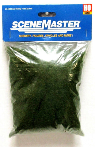 HO Scale Walthers SceneMaster 949-1206 Green Static Grass Flocking 3-1/2oz