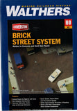 HO Scale Walthers Cornerstone 933-3139 Brick Street System Complete Set