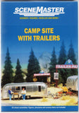 HO Scale Walthers SceneMaster 949-2902 Camp Site with Two Trailers Kit