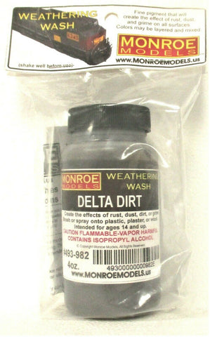 Monroe Models 982 Delta Dirt Weathering Wash 4oz Bottle