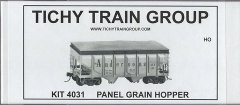 HO Scale Tichy Train Group 4031 Undecorated USRA 36' 2-Bay Covered Hopper Kit