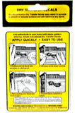Woodland Scenics DT505 Railroad Roman Black Dry Transfer Decals