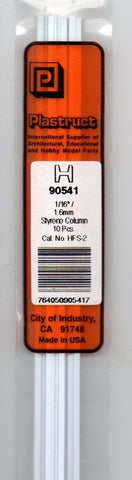 Plastruct 90541 HFS-2 Styrene H Column 1/16" 1.6mm (10) pcs