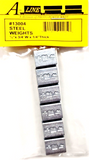 HO Scale A Line Product 13004 Flat Steel Freight Car Weight pkg (12)