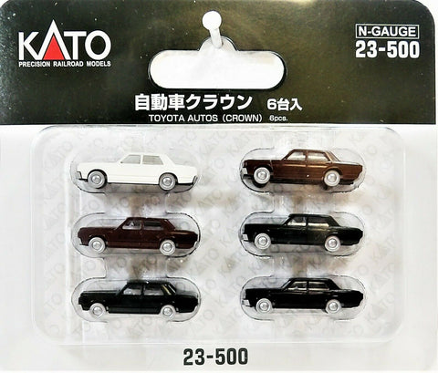 N Scale Kato 23-500 Toyota Sedans Automobile Set pkg (6)