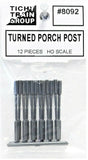 HO Scale Tichy Train Group 8092 Turned Porch Posts pkg (12)