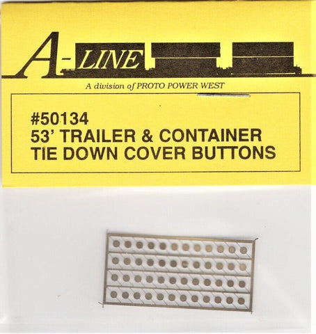 HO Scale A Line Product 50134 Trailer/Container Tie-Down Cover Buttons pkg (48)
