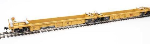 HO Scale Walthers MainLine 910-55653 DTTX 748317 Thrall 5-Unit Rebuilt 40' Well Car w/Large Red TTX Logo