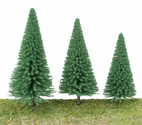 HO Scale Walthers SceneMaster 949-1181 Pine Trees 5-1/2 to 7-3/8" pkg (10)