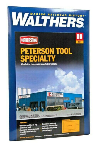 HO Scale Walthers Cornerstone 933-3091 Peterson Tool Specialties Building Kit