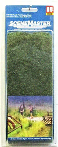 HO Scale Walthers SceneMaster 949-1225 Dark Green 7-7/8 x 9 Meadow Grass