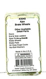 HO Scale Kadee #2040 Black Ajax Brake Wheel Freight Car Detail Parts
