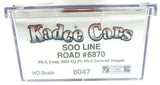 HO Scale Kadee #8047 SOO Line #6870 PS-2 Two Bay Hopper