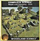 HO Woodland Scenics S131 Complete Scenes Maple Leaf Cemetery Kit