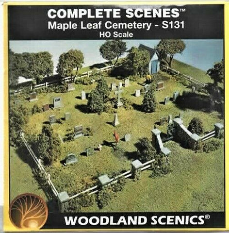 HO Woodland Scenics S131 Complete Scenes Maple Leaf Cemetery Kit