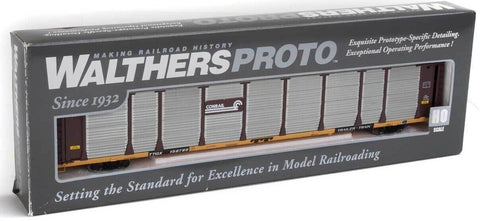 HO Scale Walthers Proto 920-101332 Conrail 89' Thrall Bi-Level Auto Rack TTGX 158786 Flat
