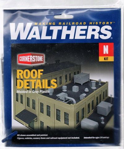 N Scale Walthers Cornerstone 933-3286 Roof Details Building Kit