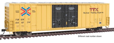 Walthers Mainline 910-3016 TBOX 662266 Trailer Train w/Red Logo TTX 60' High-Cube Plate F Boxcar