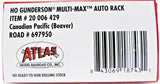 HO Atlas 20006429 Canadian Pacific TTGX 697950 Gunderson Multi-Max Auto Rack