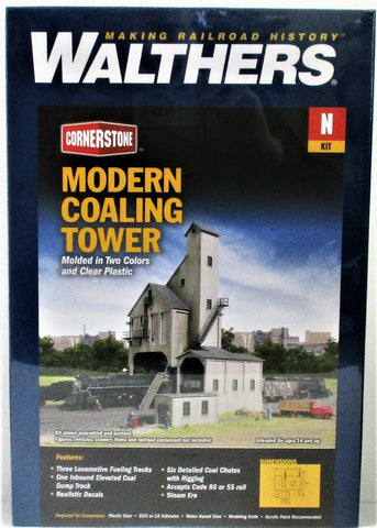 N Scale Walthers Cornerstone 933-3262 Modern Concrete Coaling Tower Kit