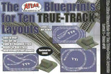 Atlas #15 HO Blueprints for 10 True-Track Layouts How-to Softcover Book