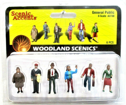 O Scale Woodland Scenics A2730 Scenic Accents General Public (6) pcs