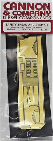 HO Scale Cannon & Company ST-2005 Brass Safety Tread & Step Kit Athearn SD40-2