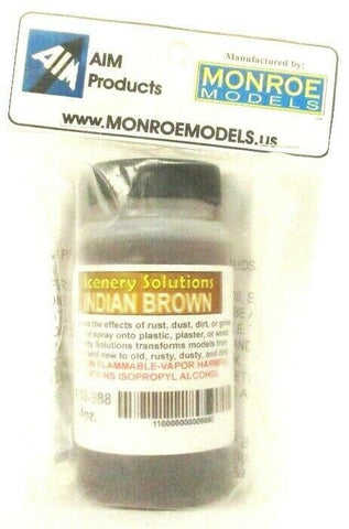 Monroe Models 988 Indian/Dusty Brown Weathering Wash 4oz Bottle