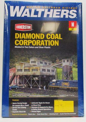 N Scale Walthers Cornerstone 933-3836 Diamond Coal Corporation Building Kit