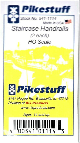 HO Scale Pikestuff 541-1114 Staircase Handrails pkg (2)