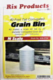 N Scale Rix Products 628-0704 40' Corrugated Grain Bin Kit