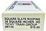 HO Scale Tichy Train Group 8135 Slate Roofing Shingles (60) pcs