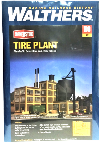 HO Scale Walthers Cornerstone 933-4141 Tire Plant Kit