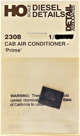 HO Scale Detail Associates 2308 "Prime" Cab Air Conditioner