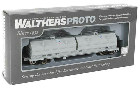 HO Scale Walthers Proto 920-105259 Union Pacific/Chicago Northwestern  CNW 249166 50' Evans Cushion Coil Car w/Angled Hoods