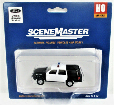Walthers SceneMaster 949-12041 Ford Expedition Police Black & White